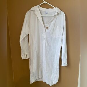 Linen Blend Dress or Cover Up NWT